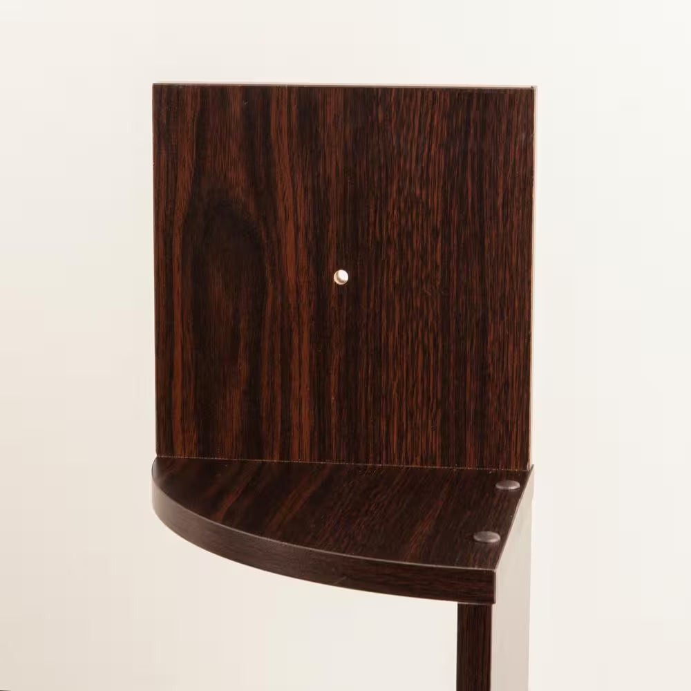 Zig Zag 7.75 in W X 7.75 In. D Floating Laminate Corner Wall Decorative Shelf in Walnut Finish