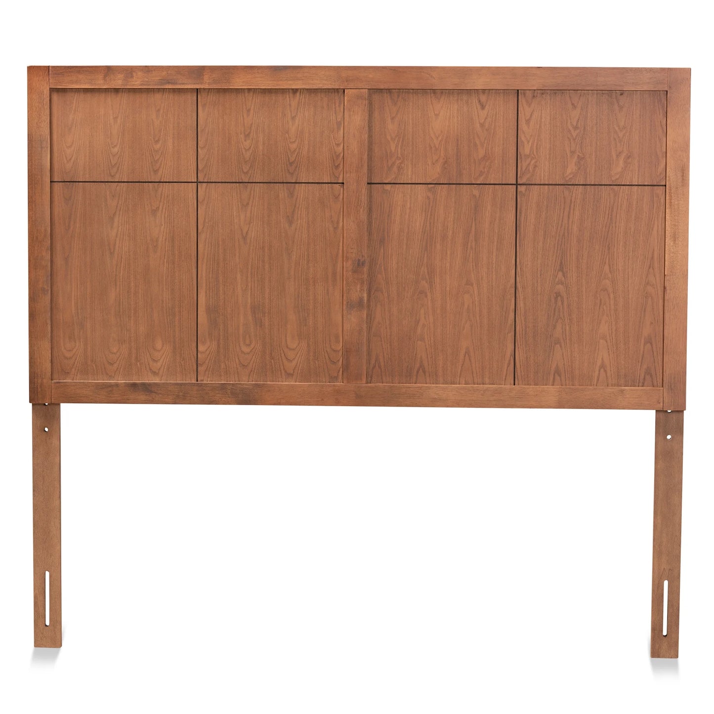Monroe Transitional Wood Back Support MDF Headboard, Queen, Ash Walnut