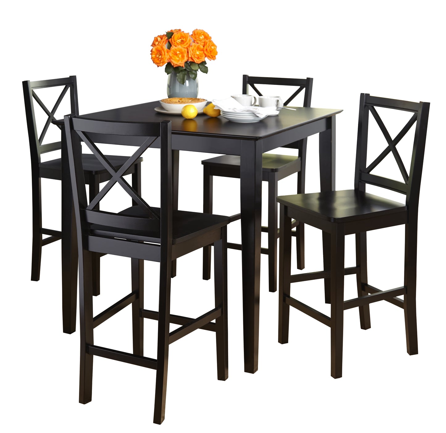 Counter Height Dining Table, Black