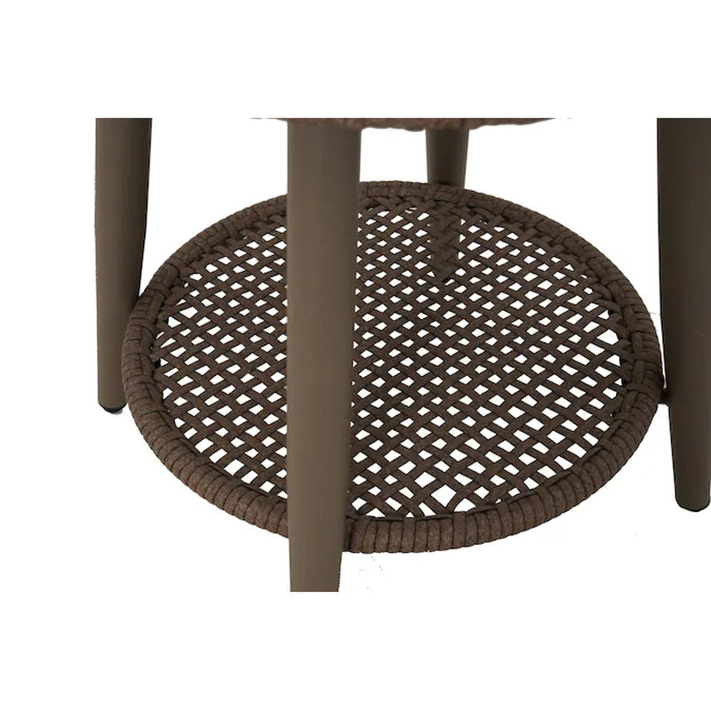 Killian 3 -Piece Wicker Patio Conversation Set with Blue Cushions