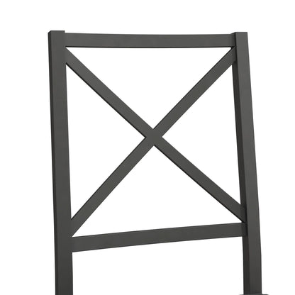 5-Piece Dining Table and Chair Set for 4, Black