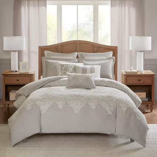 Barely Their Natural Polyester Queen Comforter Set