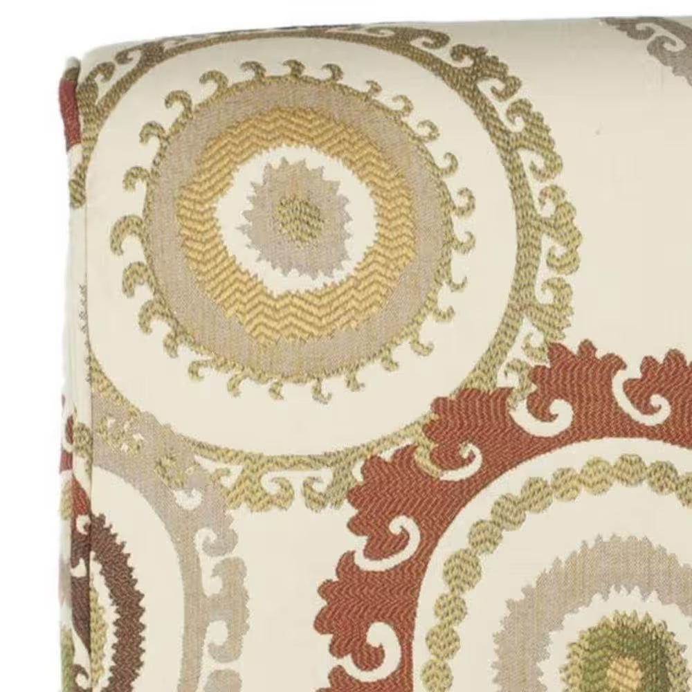 Marka Beige/Brown Armless Club Chair