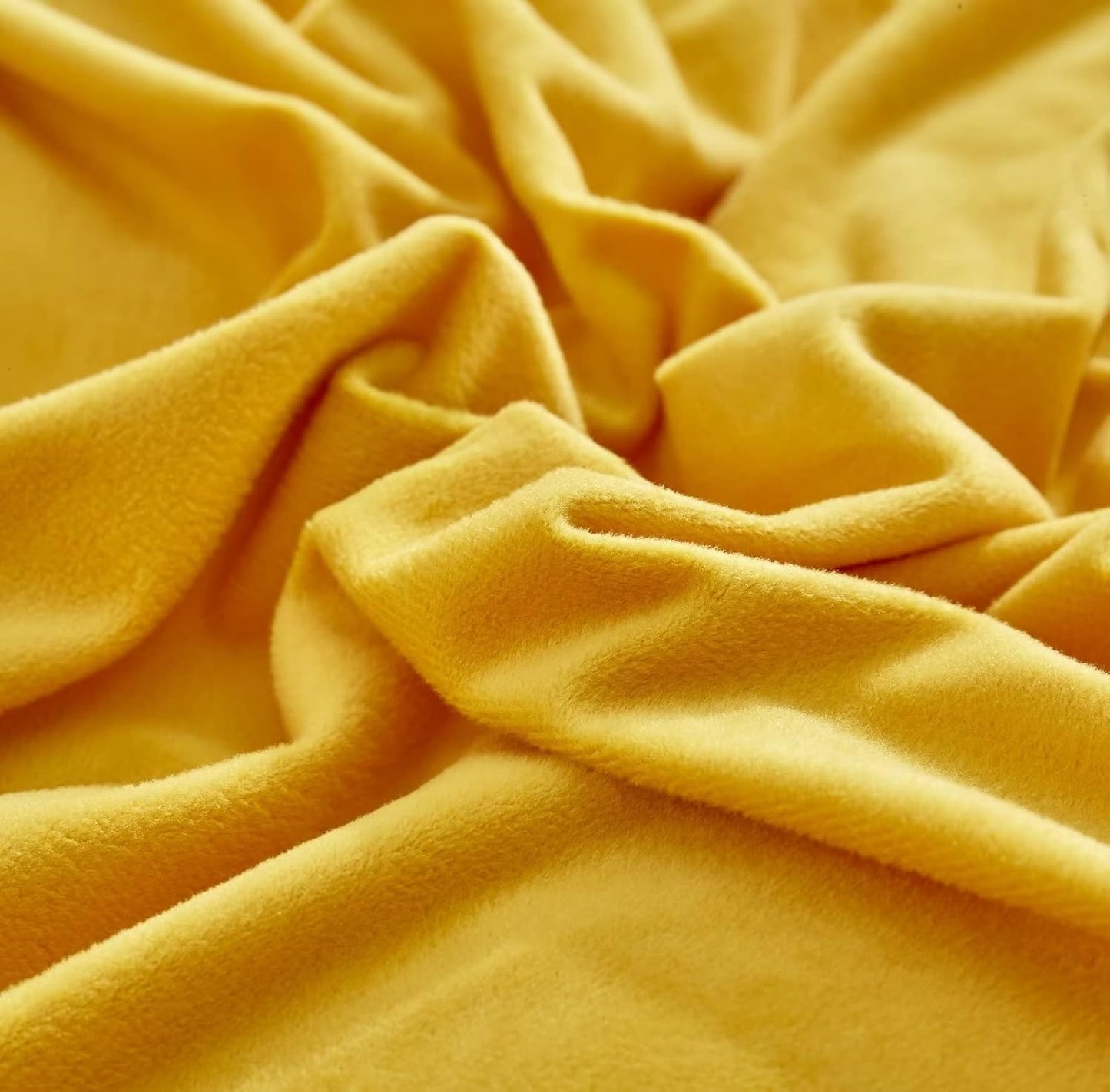 Mustard Yellow Comforter Set Queen Velvet Fluffy Queen Comforter Bedding Set Dark Yellow Bedding Queen Size Sherpa Comforter Winter Warm Flannel Plush Bed Quilt Queen