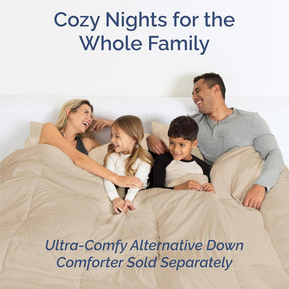 Twin 4 Piece Sheet Set - Cooling Sheets for Hot Sleepers - Hotel Luxury Bedding Set with 8-16 Inch Deep Pockets - 1 Flat & 1 Fitted and 2 Pillowcases - Ultra Soft, Easy Care and Wrinkle Free - Cream