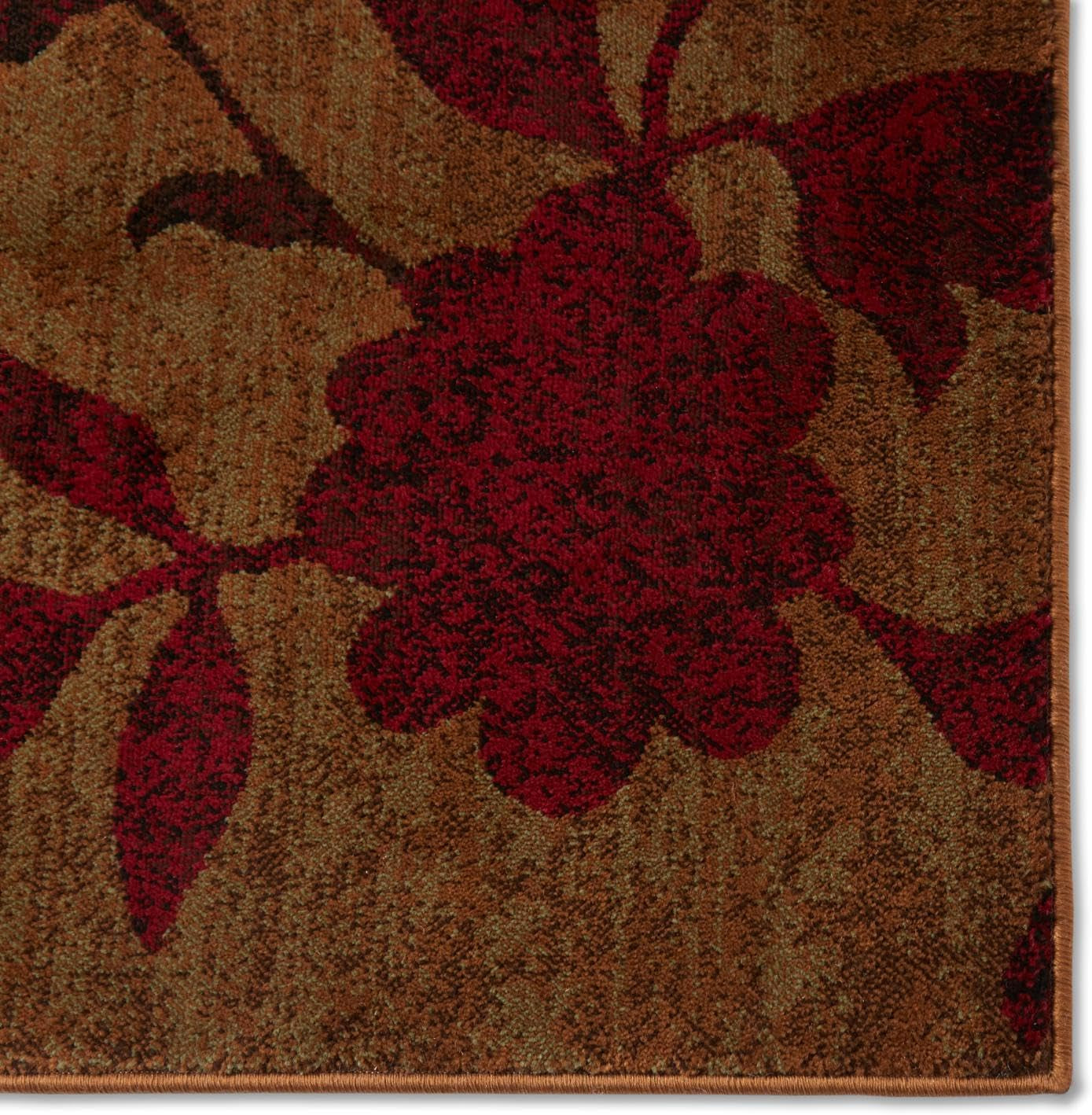 Tribeca Amelia Modern Area Rug | 1'6" X 2' 7.5" Rectangle | Beige/Green/Red