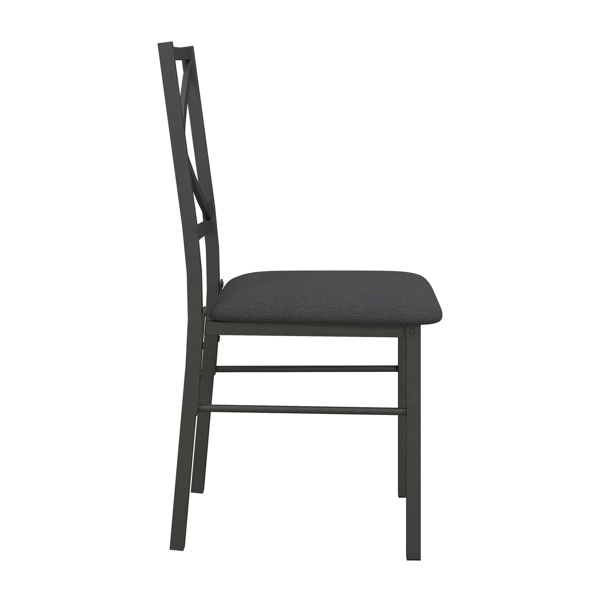 5-Piece Dining Table and Chair Set for 4, Black