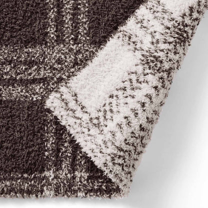 Soft Cozy Knit Oversize Couch Throw Blanket, Plaid