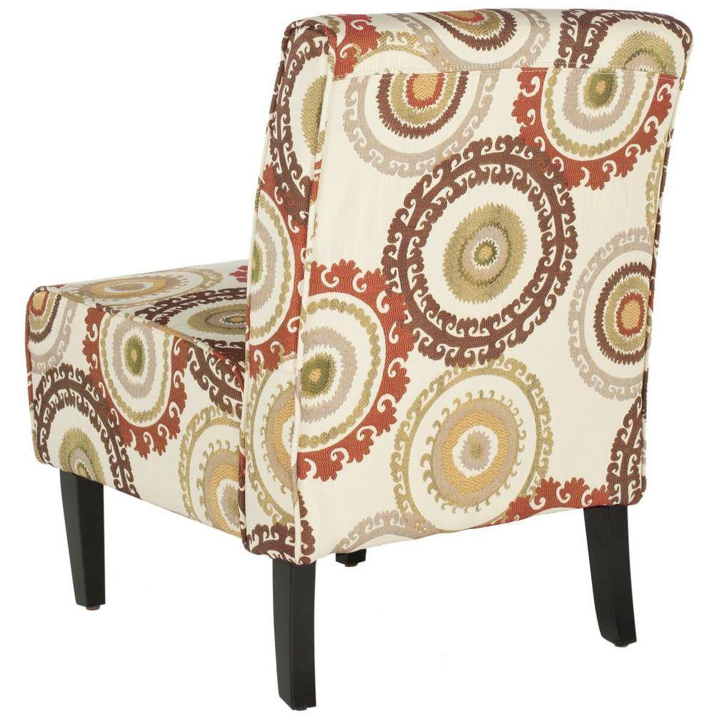 Marka Beige/Brown Armless Club Chair