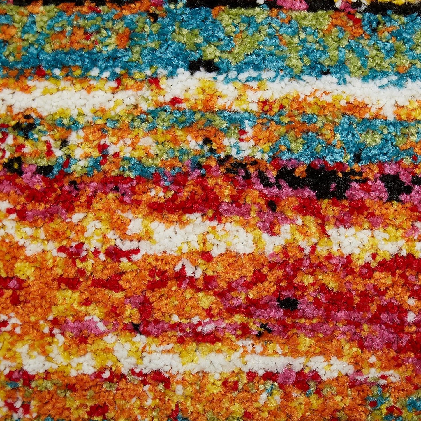 Splash Cellis Modern Area Rug, 6'6" X 9'2", Multi-Color Red/Yellow/Pink
