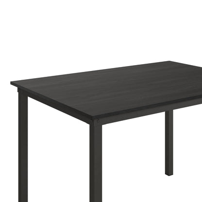 5-Piece Dining Table and Chair Set for 4, Black