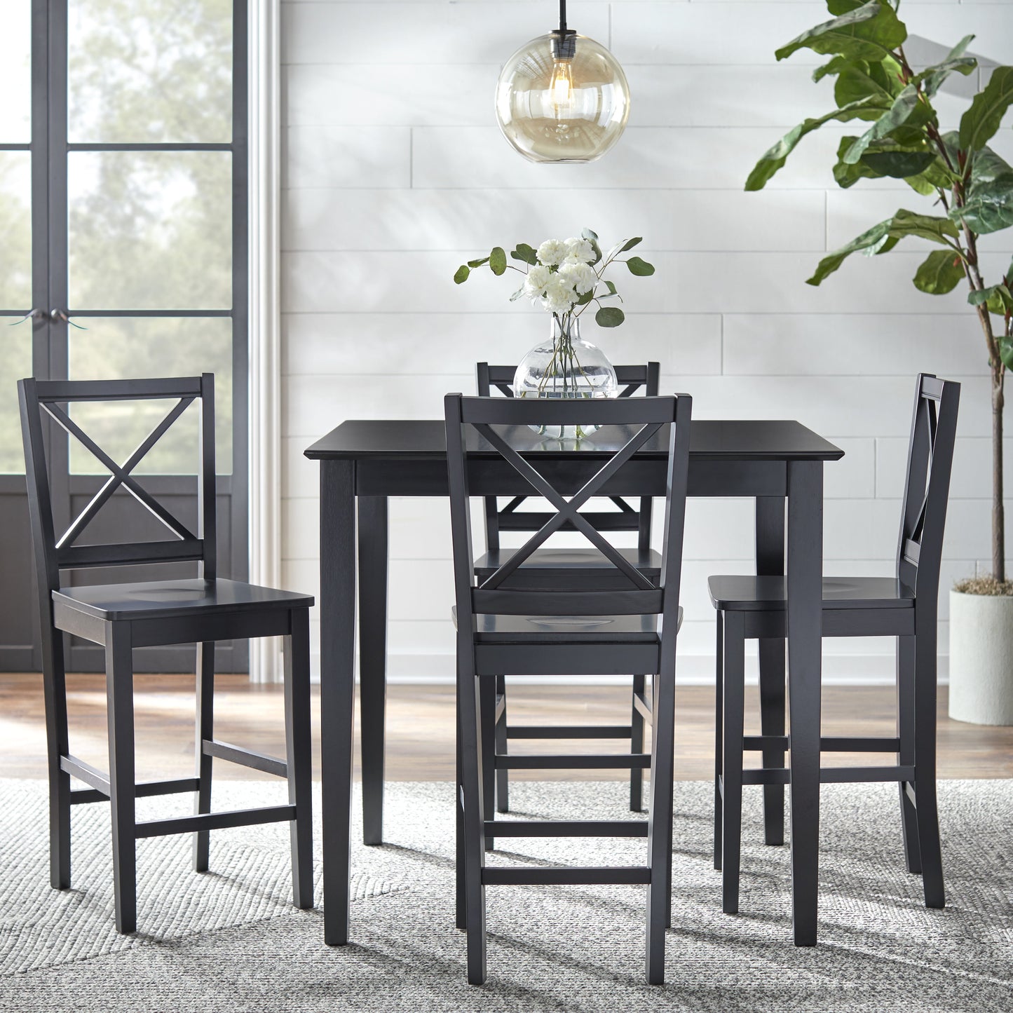 Counter Height Dining Table, Black