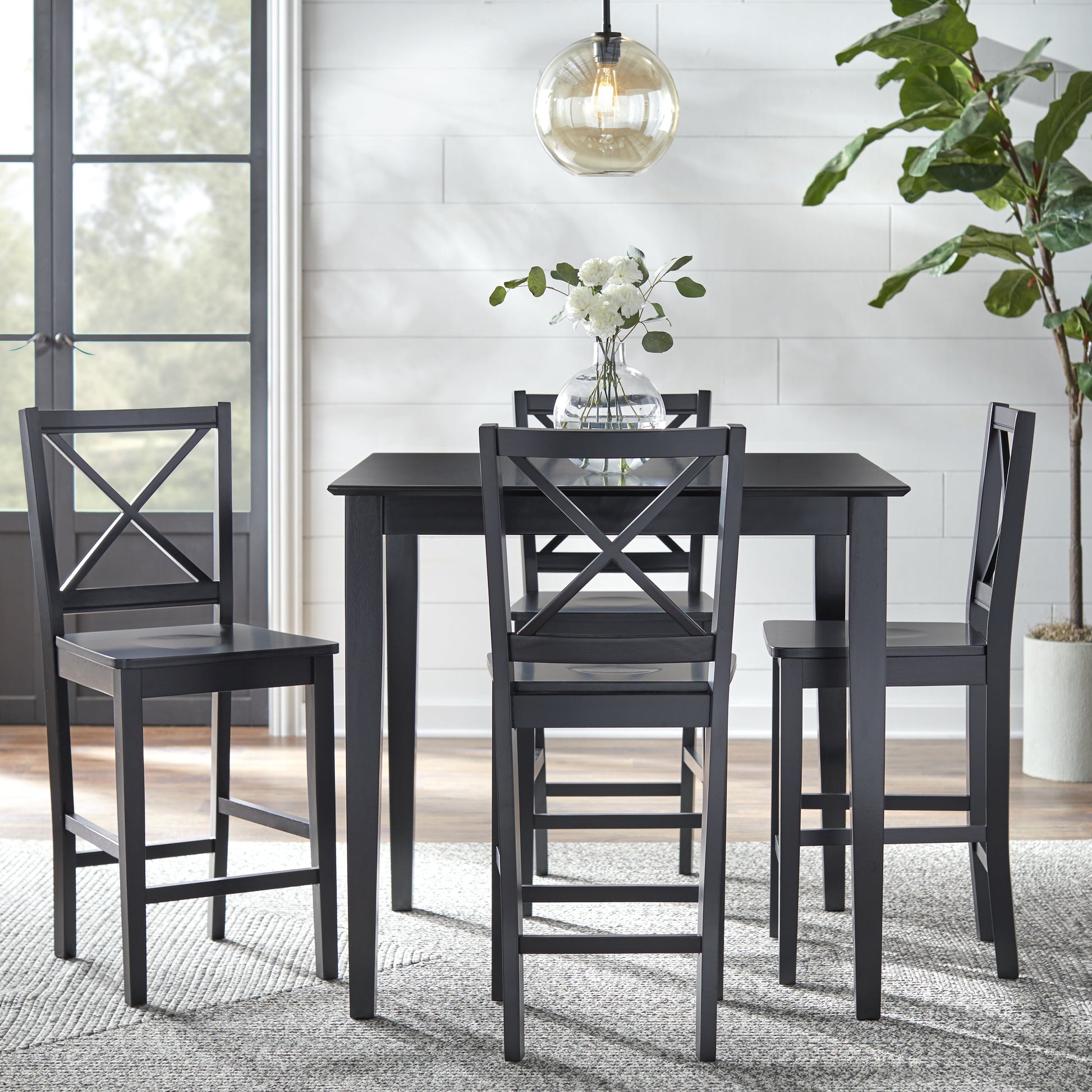 Counter Height Dining Table, Black