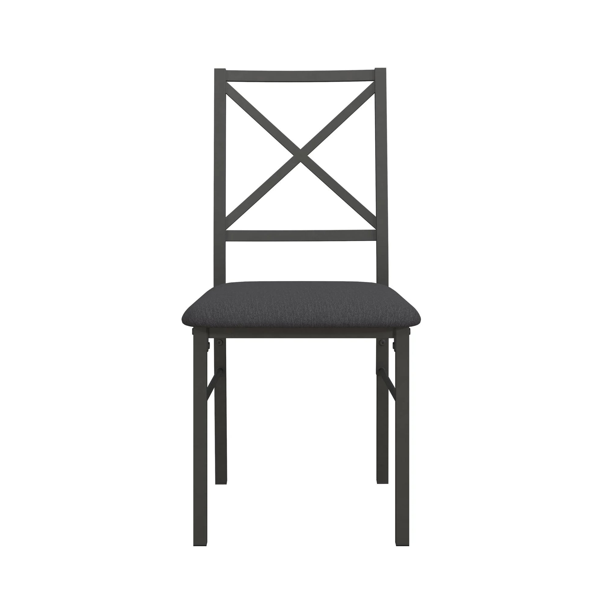 5-Piece Dining Table and Chair Set for 4, Black