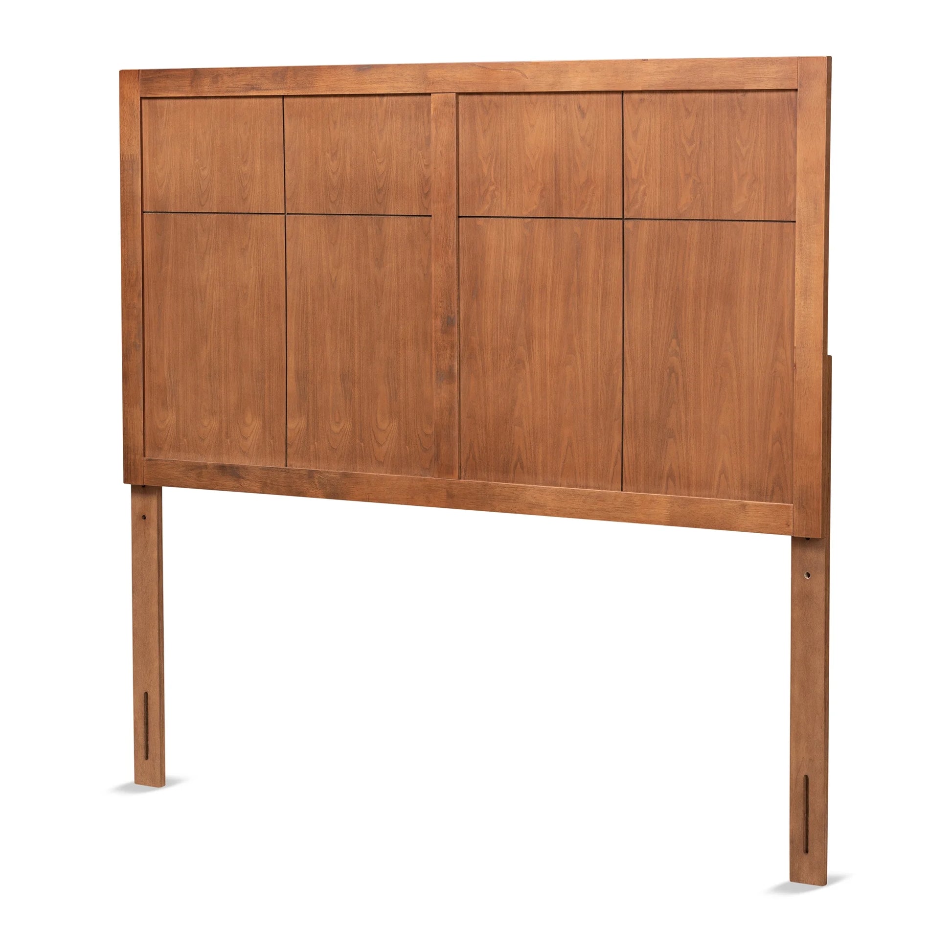 Monroe Transitional Wood Back Support MDF Headboard, Queen, Ash Walnut