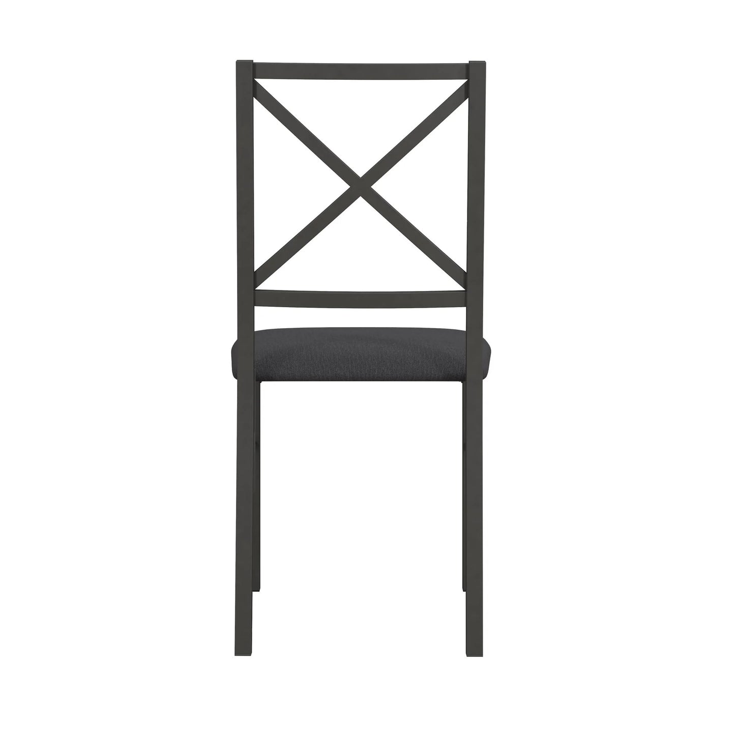 5-Piece Dining Table and Chair Set for 4, Black