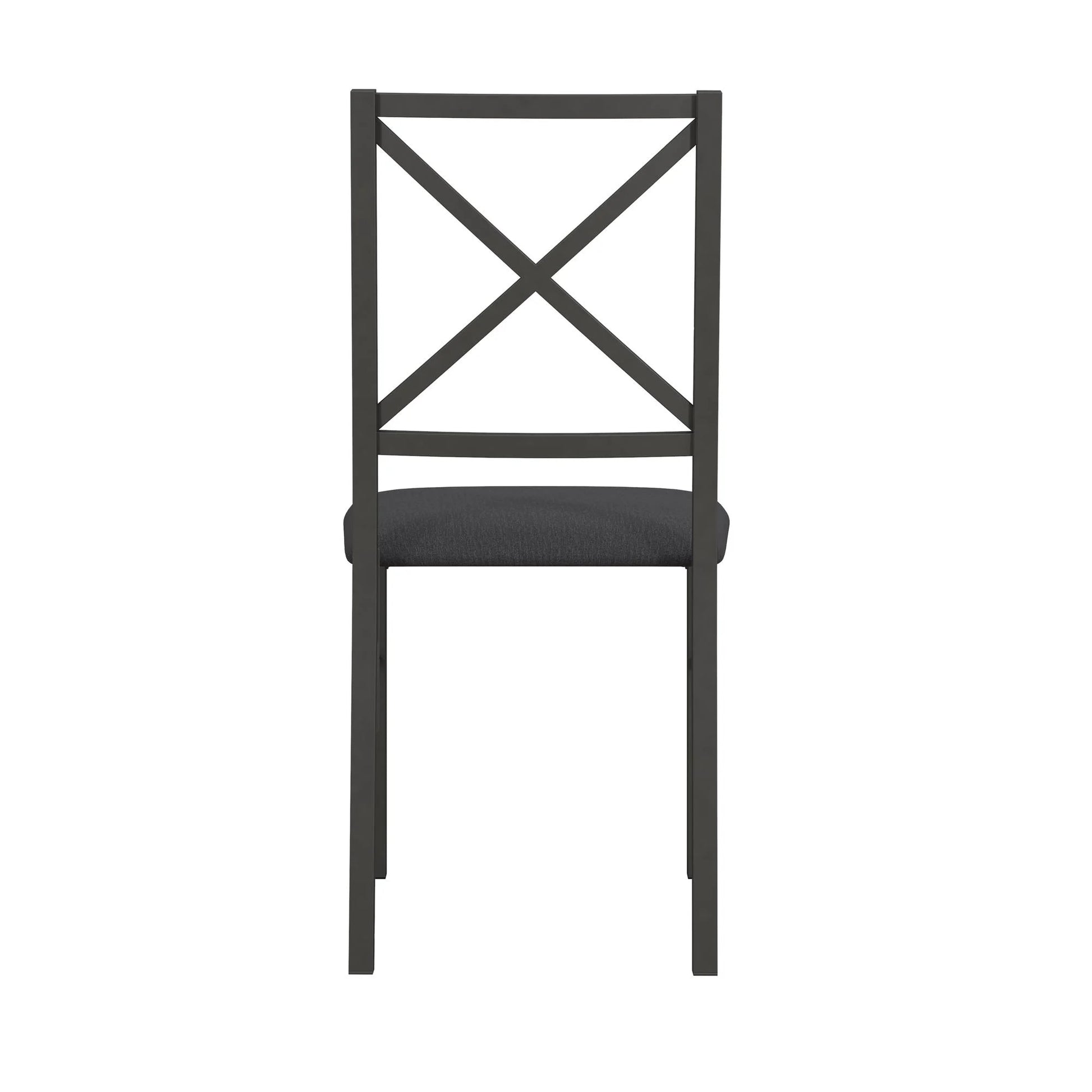 5-Piece Dining Table and Chair Set for 4, Black