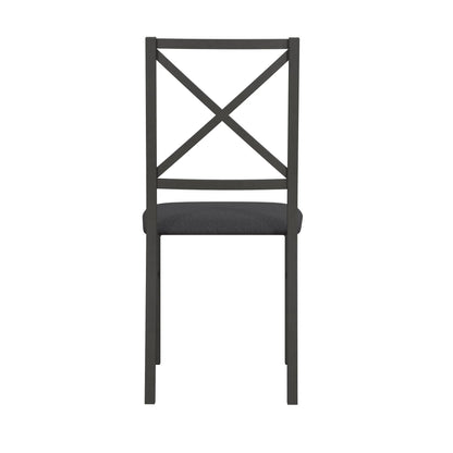 5-Piece Dining Table and Chair Set for 4, Black