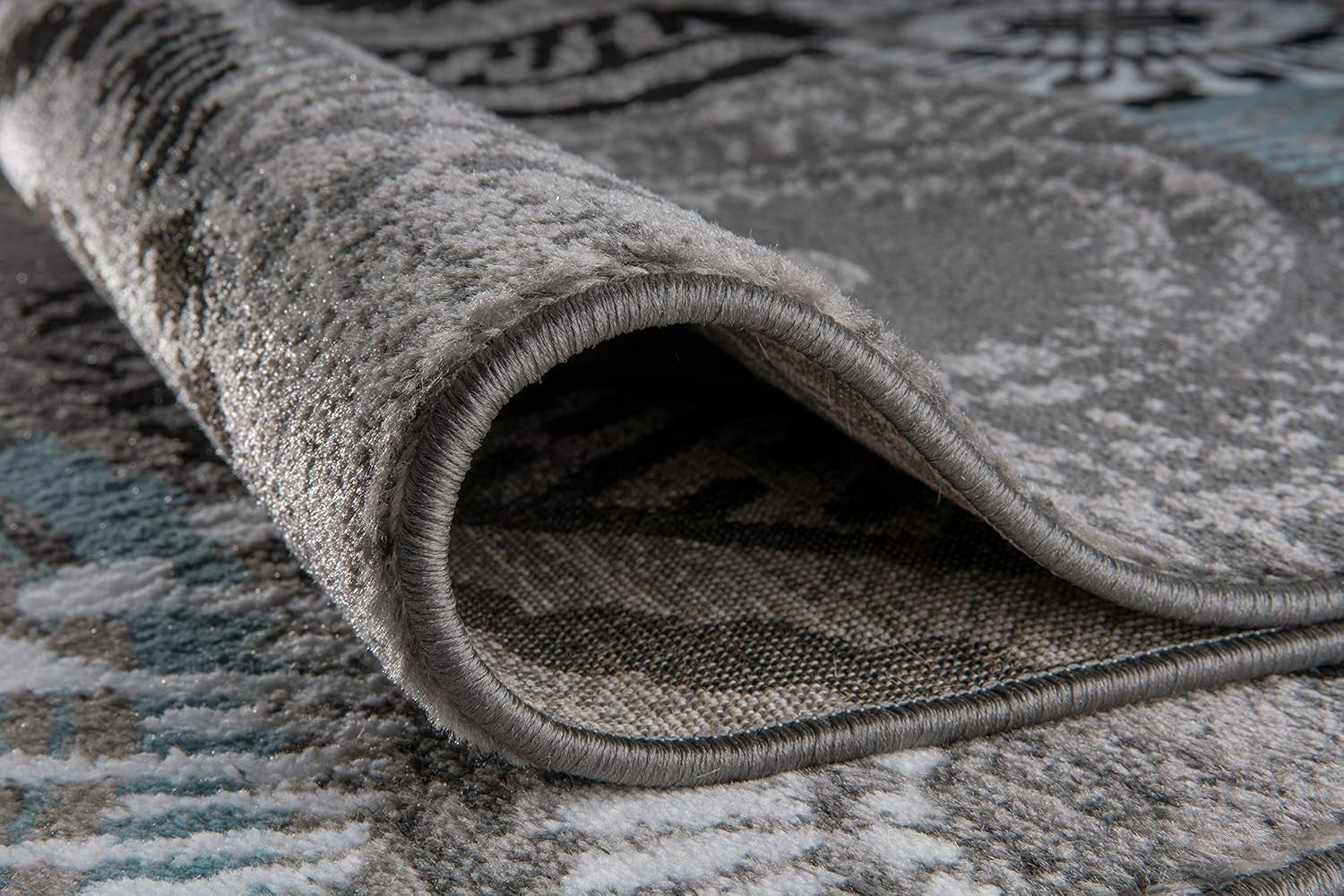 Contemporary Circles Area Rug 10' X 14' Blue