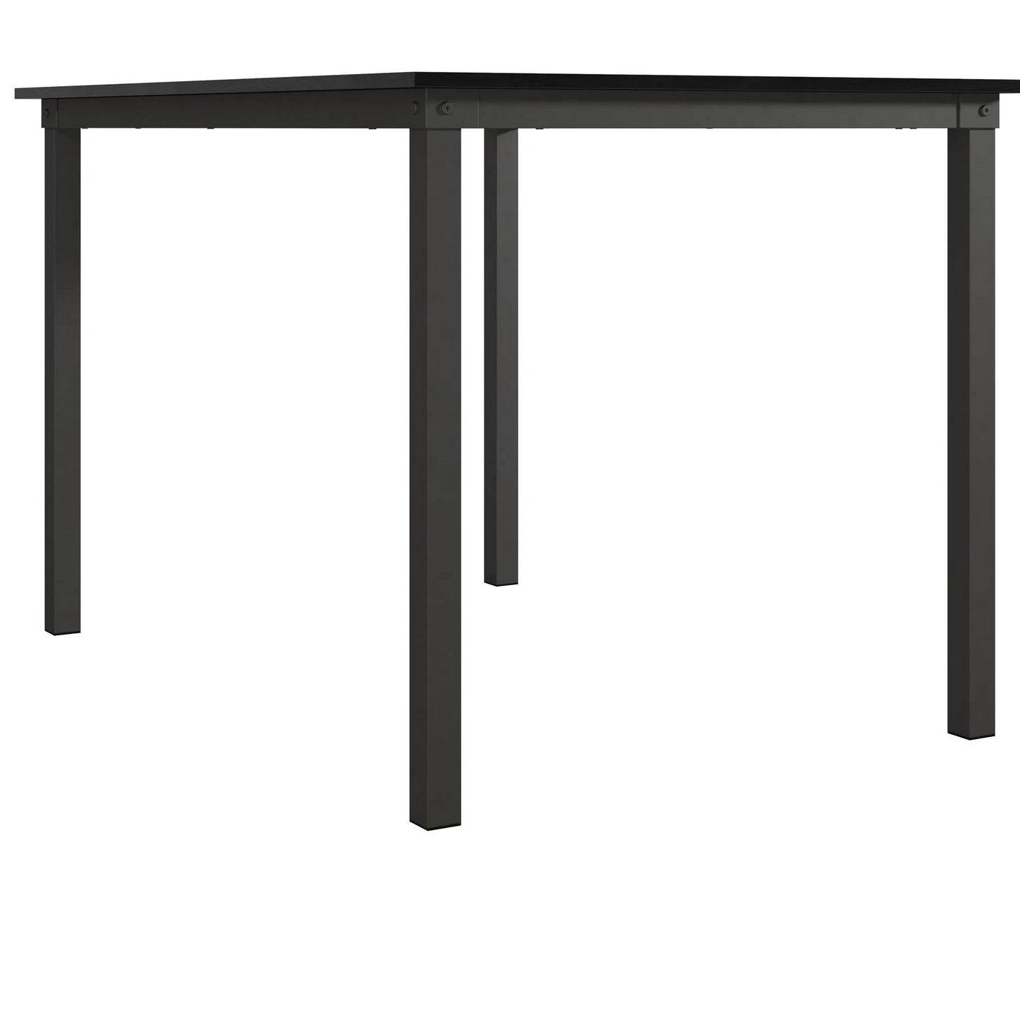 5-Piece Dining Table and Chair Set for 4, Black
