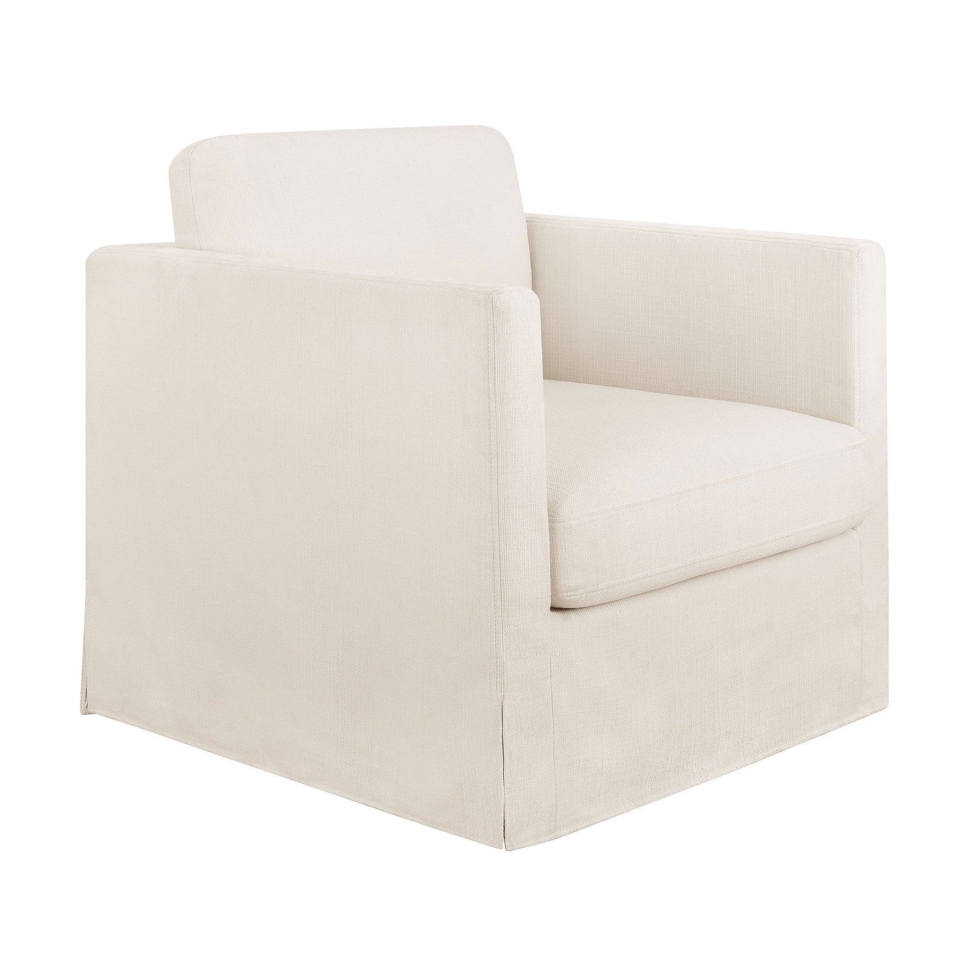 Better Homes & Gardens Waylen Swivel Accent Chair, by Dave & Jenny Marrs, Cream
