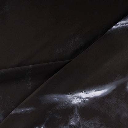 Black Marble Shower Curtain Set with 12 Hooks, Bathroom Decor, 72Wx72H