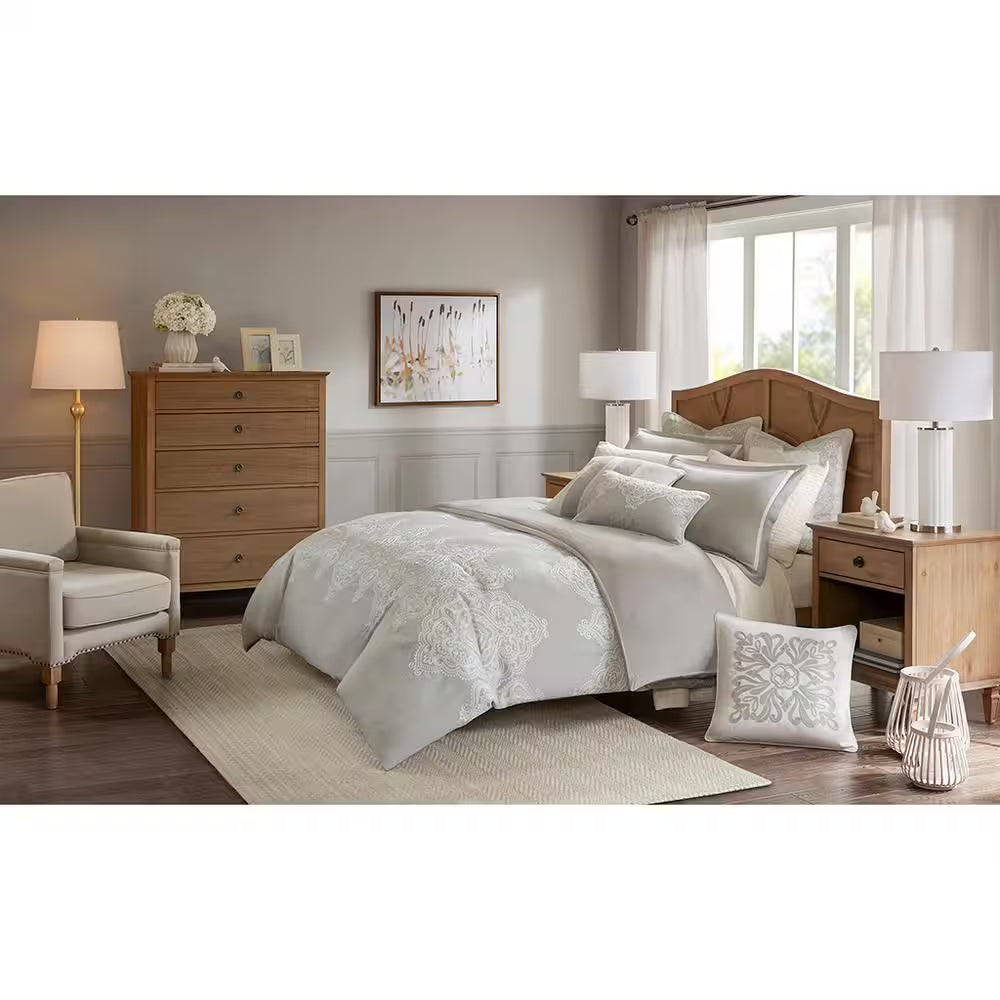 Barely Their Natural Polyester Queen Comforter Set