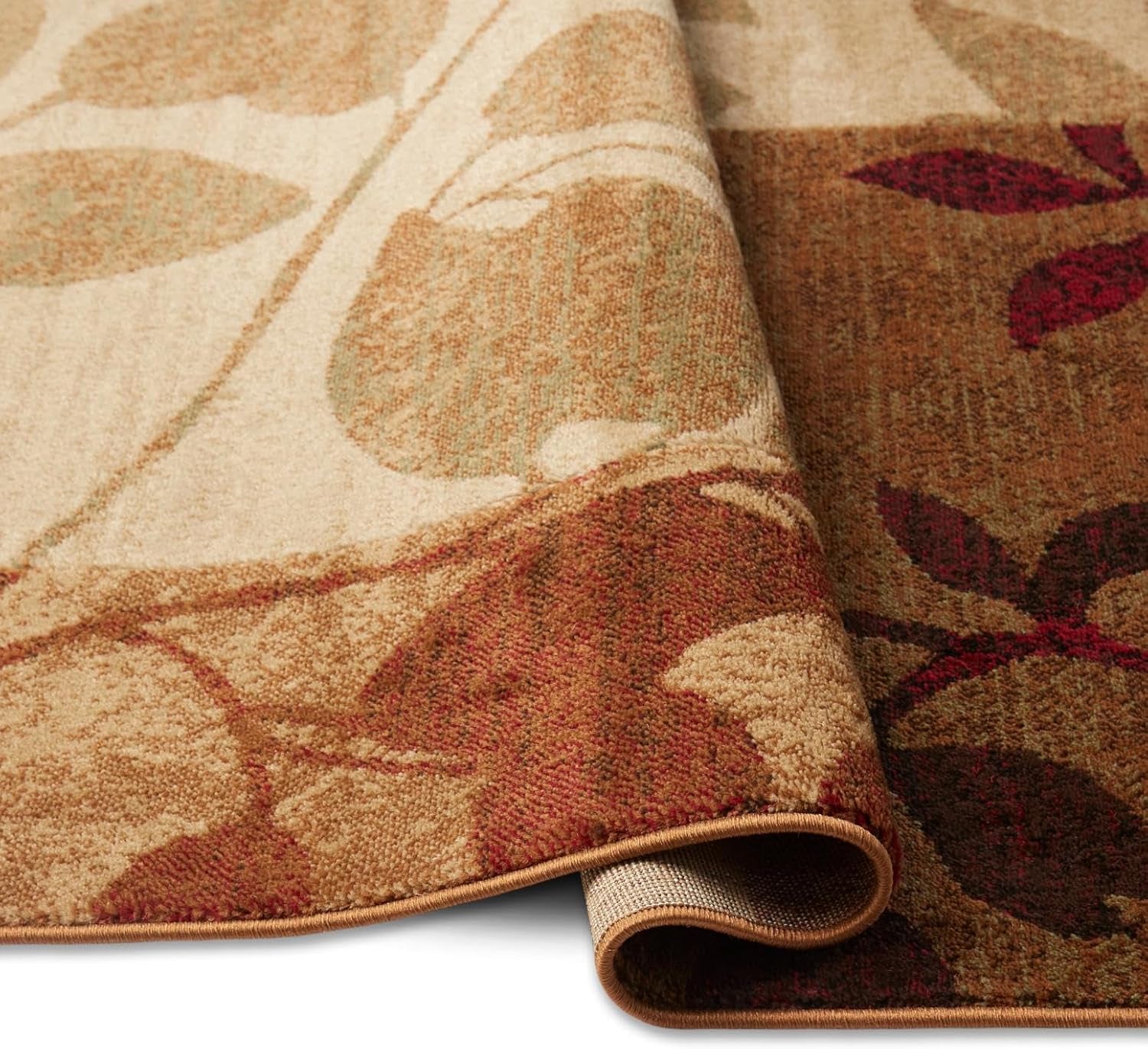 Tribeca Amelia Modern Area Rug | 1'6" X 2' 7.5" Rectangle | Beige/Green/Red