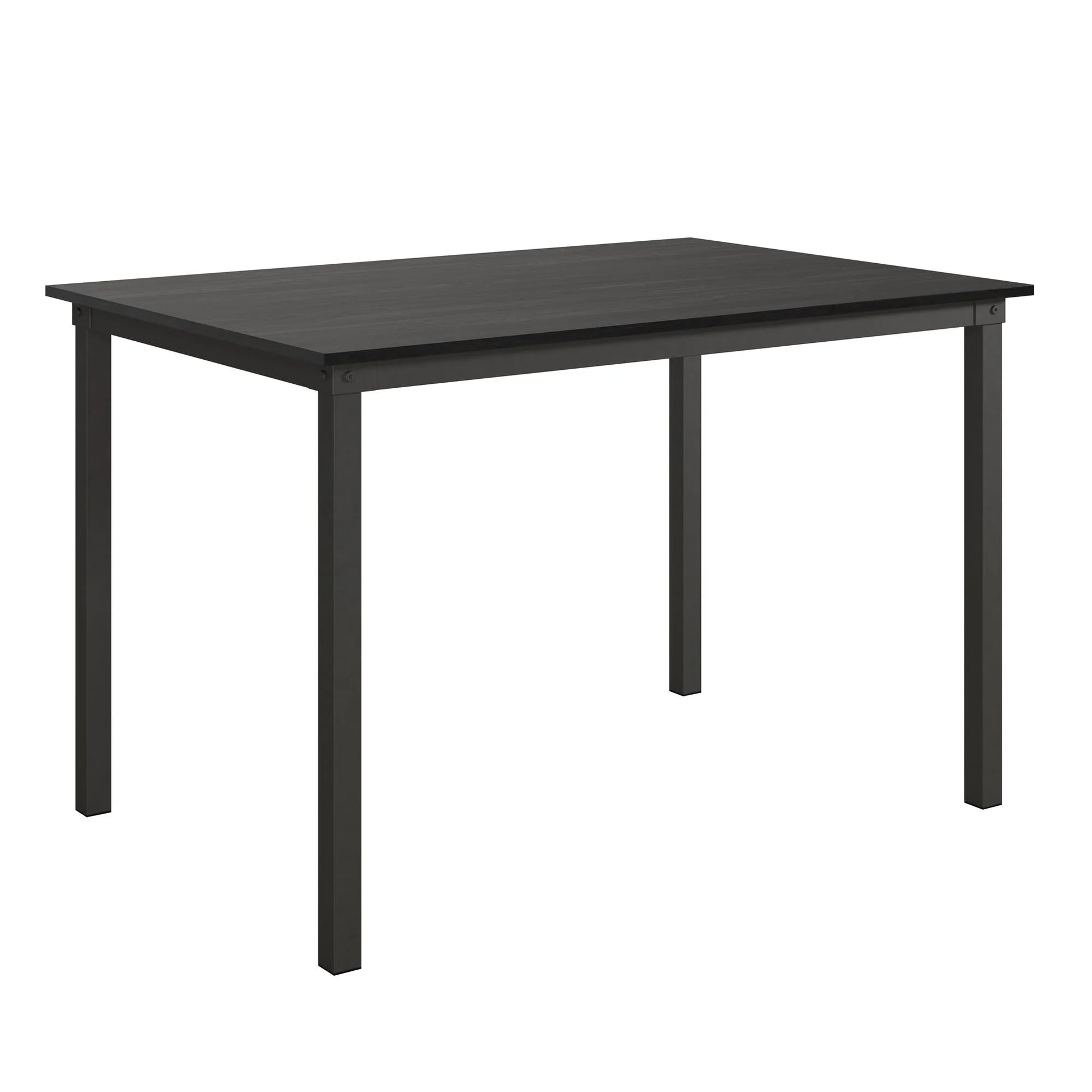 5-Piece Dining Table and Chair Set for 4, Black
