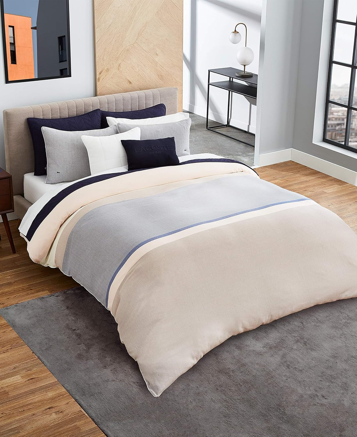 Sierra Comforter Set, Full/Queen, Beige