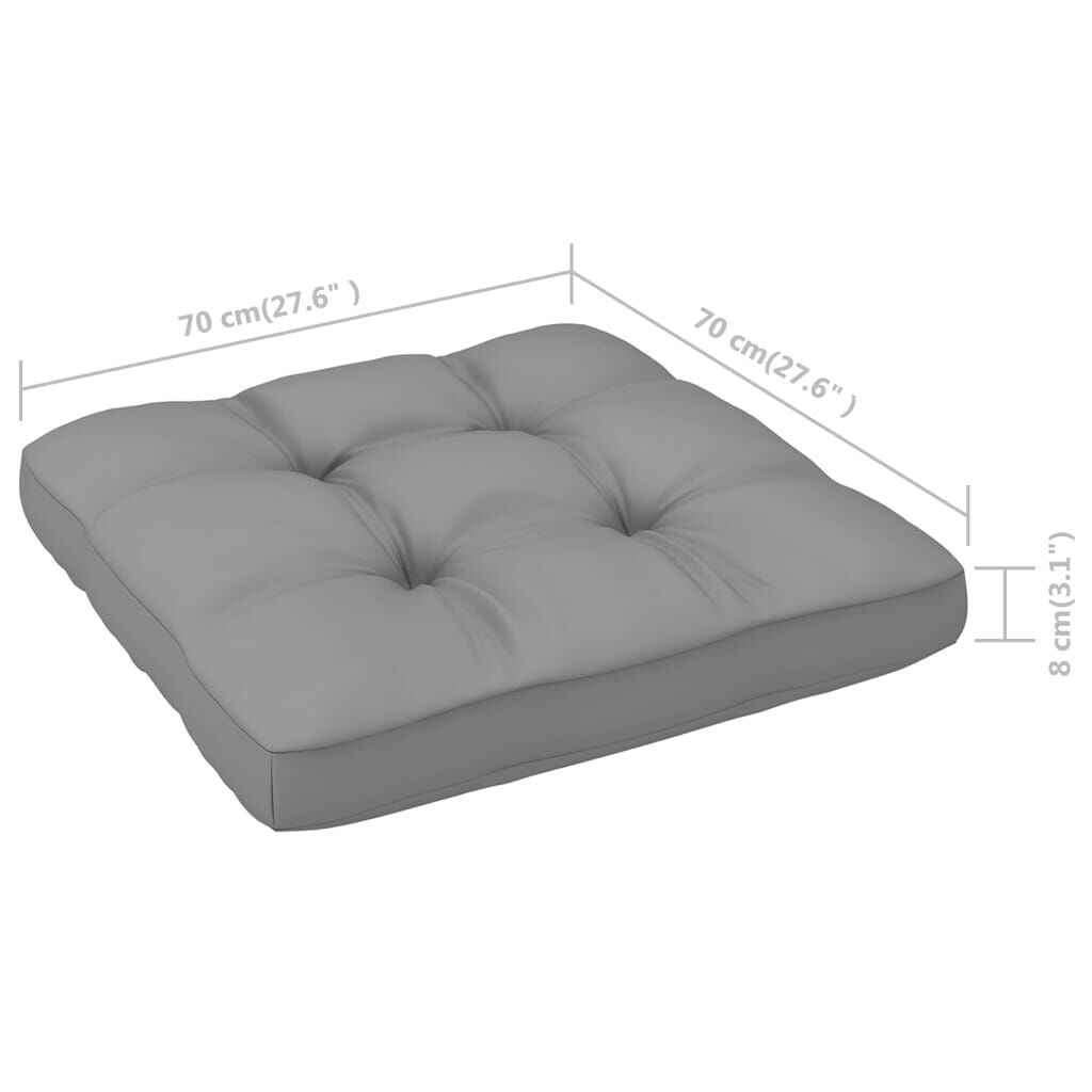 13 Piece Patio Lounge Set with Cushions Solid Pinewood